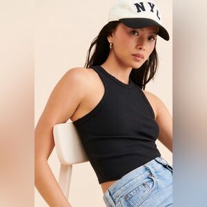 Anthropologie Maeve Blair Cropped Racerback Tank, Size M